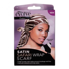 Evolve Satin Safari Wrap Scarf 